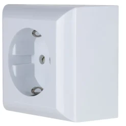 REV Ritter AP-Schalterprogramm PlanoLuxe weiß Steckdose mit Berührungsschutz