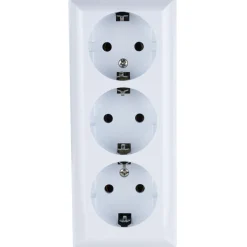 REV Ritter AP-Schalterprogramm PlanoLuxe weiß Steckdose 3-fach