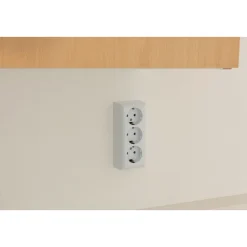 REV Ritter AP-Schalterprogramm PlanoLuxe weiß Steckdose 3-fach