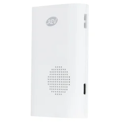 REV Ritter  Funk-Gong mit Taster und Standf.Orchestra Batterie 58 Mel. 150m weiß