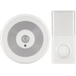 REV Ritter  Funk-Gong mit Taster für Steckdosen 58 Melodien 50m weiß