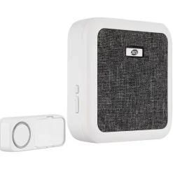 REV Ritter  Funk-Gong mit Taster & Stoffbez.Orchestra für Steckdose 58 Mel.150m weiß