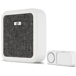 REV Ritter  Funk-Gong mit Taster & Stoffbez.Orchestra Batterie 58 Mel. 150m weiß