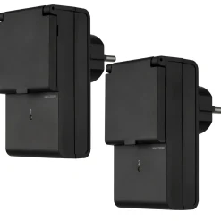 REV Ritter Funkschalt-Set außen IP44 Standard mit Fernbedienung 2+1 schwarz