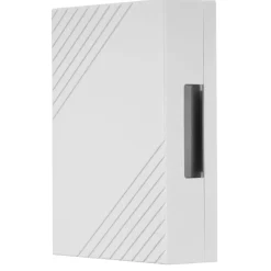 REV Ritter  Gong elektromechanisch Rechteck Trafo oder Batterie 2-Klang weiß