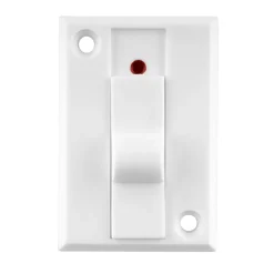 REV Ritter  Klingelausschalter für Trafobetrieb 12V 1,5A weiß