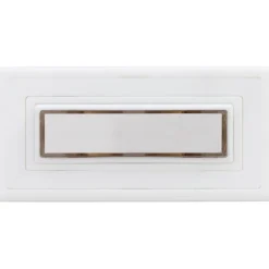 REV Ritter  Klingeltaster Aufputz Kunststoff 1-fach mit Namensschild beleuchtbar weiß