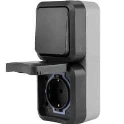 REV Ritter Kombi A/W-Schalter + Steckdose AquaStorm senkrecht