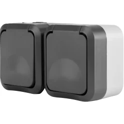 REV Ritter Steckdose AquaStorm 2-fach waagerecht