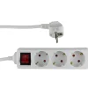 REV Ritter Steckdosenleiste Standard 3-fach mit Schalter 1,4 m weiß