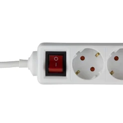 REV Ritter Steckdosenleiste Standard 6-fach mit Schalter 1,4 m weiß