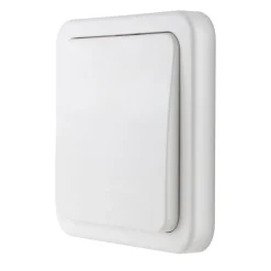 REV Ritter Taster Aufputz flach für Relaisschaltung weiß 80x80 max. 24 V 1,5A