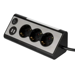 REV Ritter USB-Steckdosenleiste Lightsocket 3fach 2xUSB 0,5W