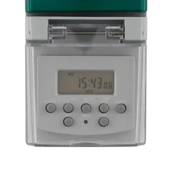 REV Ritter Zeitschaltuhr außen IP44 digital Standard 140 Schaltzeiten grau-grün