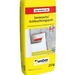 Sanier- und Entfeuchtungsputz weiß 25 kg
