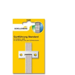 Schellenberg Gurtführung eckig für 14-23 mm Gurtband weiß