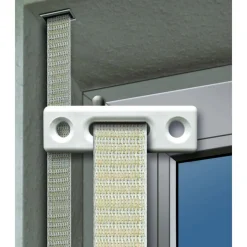 Schellenberg Gurtführung eckig für 14-23 mm Gurtband weiß