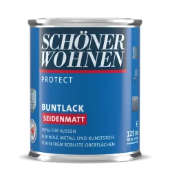 Schöner Wohnen Farbe Buntlack Protect rubinrot seidenmatt 125 ml