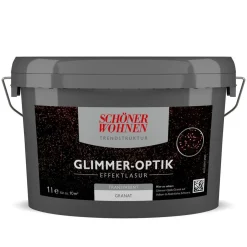 Schöner Wohnen Farbe Effektlasur Glimmer-Optik 1 L Granat