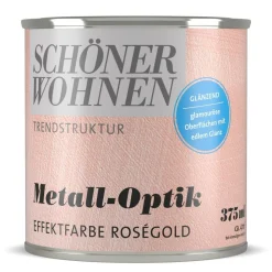 Schöner Wohnen Farbe Metall-Optik Effektfarbe rosegold 0,375 L