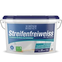 Schöner Wohnen Farbe Streifenfreiweiß 5 L