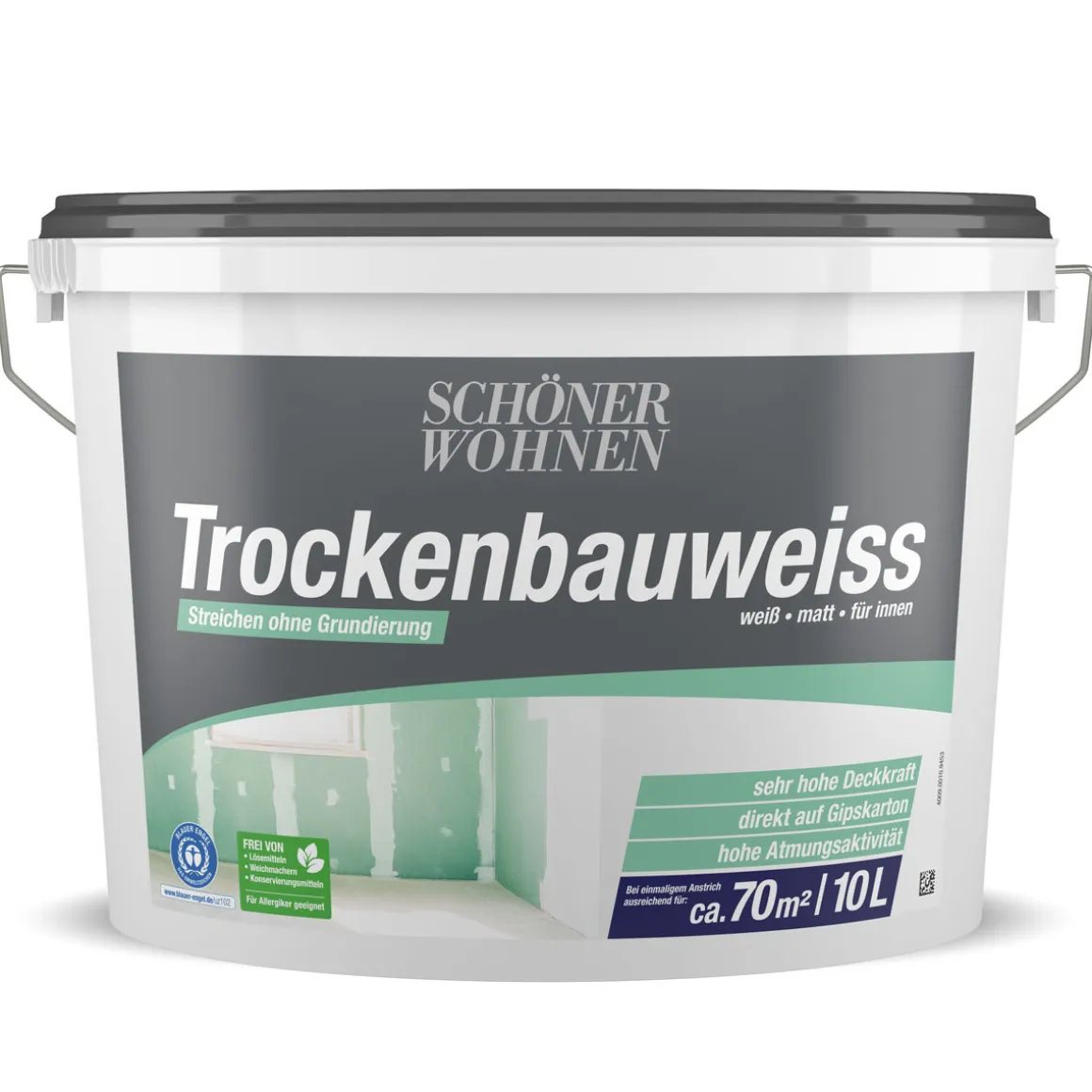 Schöner Wohnen Farbe Trockenbauweiß 10 L