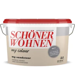 Schöner Wohnen Farbe Wandfarbe my colour matt sandstone 5 L
