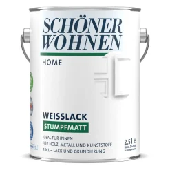 Schöner Wohnen Farbe Weißlack Home stumpfmatt 2,5 L