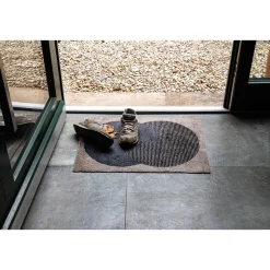 Schöner Wohnen  Schmutzfangmatte Manhattan 67x100 cm Semi-Circle beige-anthrazit