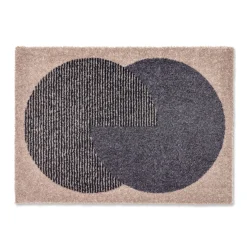 Schöner Wohnen  Schmutzfangmatte Manhattan 67x100 cm Semi-Circle beige-anthrazit