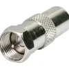 Schwaiger Adapter für IEC-Buchse/F-Buchse silber