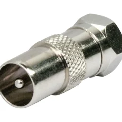 Schwaiger Adapter für IEC-Buchse/F-Buchse silber