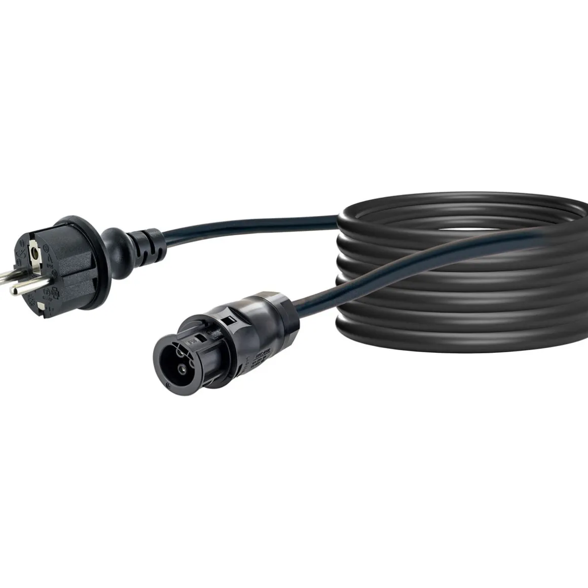 Schwaiger Anschlusskabel Batterie auf Schuko für Wechselrichter 10 m