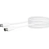 Schwaiger Antennenkabel 75 dB 5 m weiß