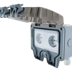 Schwaiger  Außensteckdose Aufputz 2-fach IP66