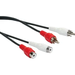 Schwaiger Cinch-Audio-Anschlusskabel schwarz 5 m