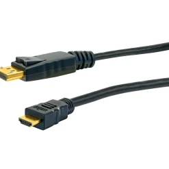 Schwaiger  DisplayPort HDMI Adapterkabel 2 m schwarz