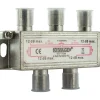 Schwaiger 4-fach Universal-Verteiler 12 dB für Kabel/Antenne
