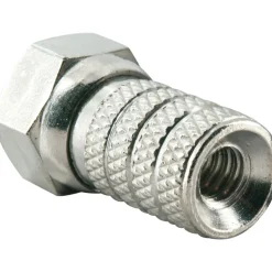 Schwaiger F-Aufdrehstecker 4 mm 2 Stück