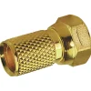 Schwaiger F-Stecker 7 mm gold