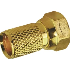Schwaiger F-Stecker 7 mm gold