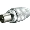 Schwaiger High-Quality IEC-Koax-Stecker silber
