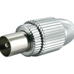 Schwaiger High-Quality IEC-Koax-Stecker silber