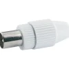 Schwaiger High-Quality IEC-Stecker quickFix weiß