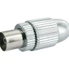 Schwaiger High-Quality IEC-Koax-Buchse silber
