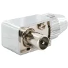 Schwaiger IEC-Koax-Winkelstecker schraubbar verchromt