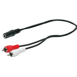 Schwaiger Klinke/Cinch-Y-Adapterkabel Stereo 20 cm