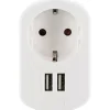Schwaiger  Ladegerät mit 2-fach USB 3.4A 230 V weiß