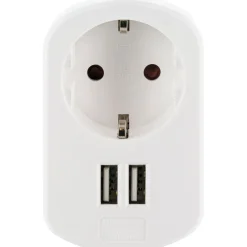 Schwaiger  Ladegerät mit 2-fach USB 3.4A 230 V weiß