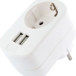 Schwaiger  Ladegerät mit 2-fach USB 3.4A 230 V weiß